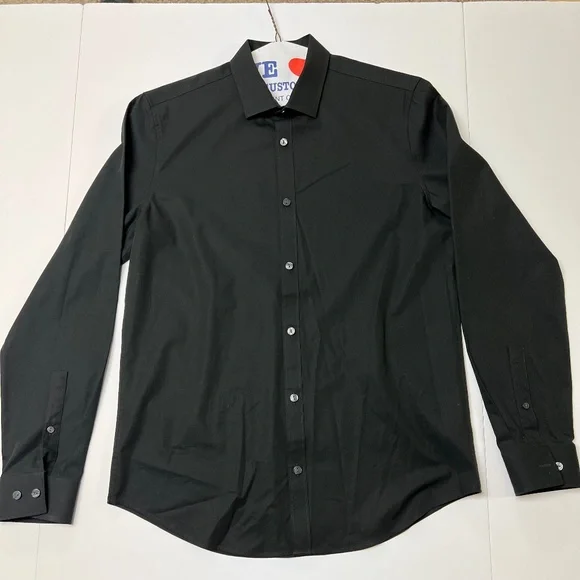Calvin Klein | Shirts | Calvin Klein Mens Small Black Infinite Dress Shirt  Slim Fit Worn Once | Poshmark